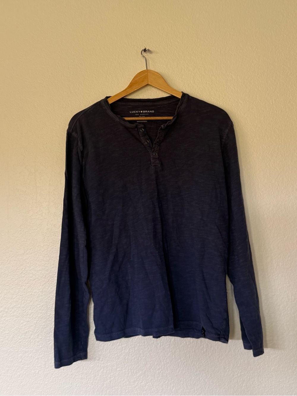 Lucky Brand Men's Dark Navy Long-Sleeve Henley